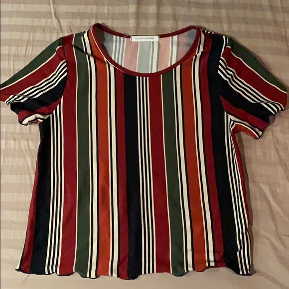 Multi colored semi crop top - Picture 1 of 2